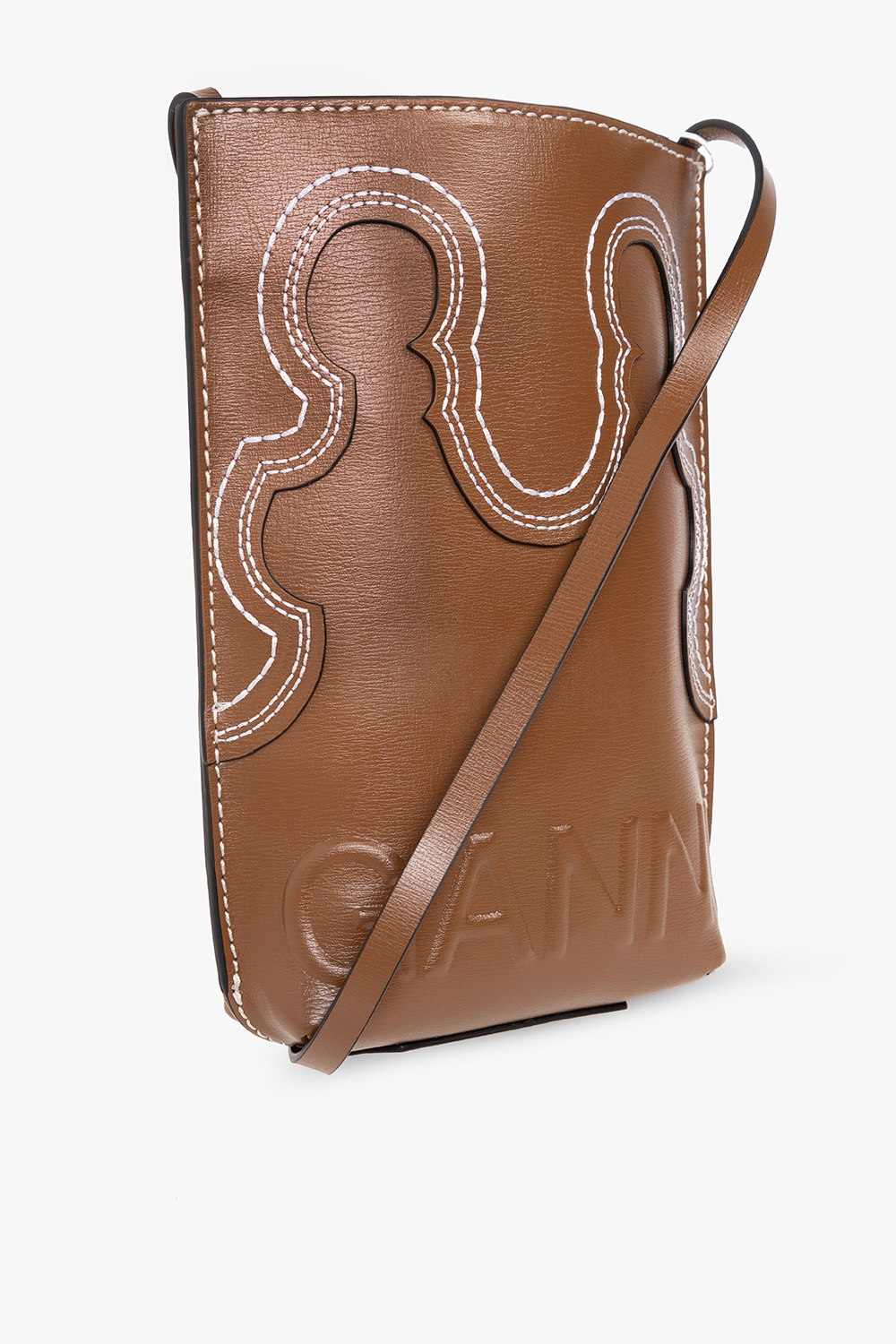 Brown 'Banner Western' shoulder bag Ganni - Vitkac Canada